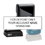 Compact Bank Deposit / Endorsement Stamps